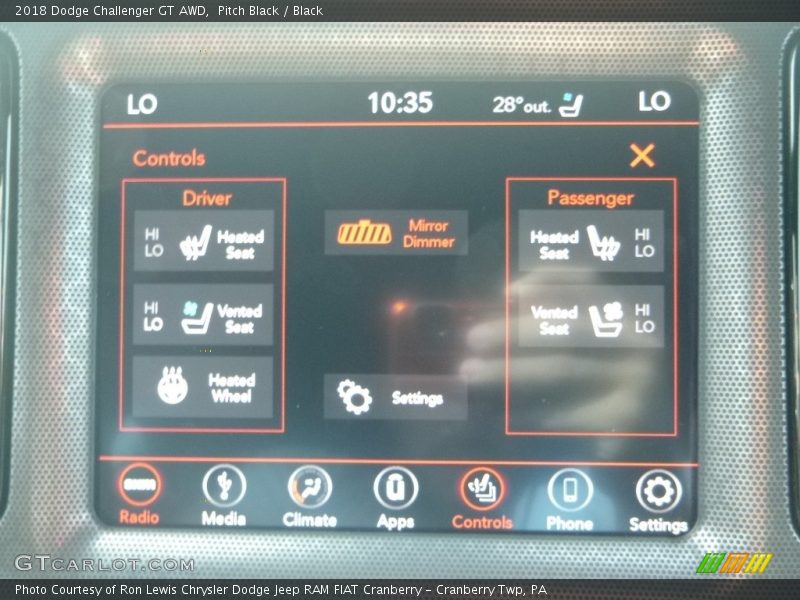 Pitch Black / Black 2018 Dodge Challenger GT AWD