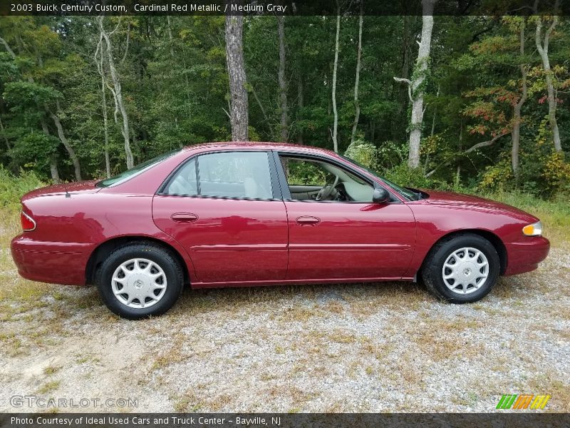 Cardinal Red Metallic / Medium Gray 2003 Buick Century Custom