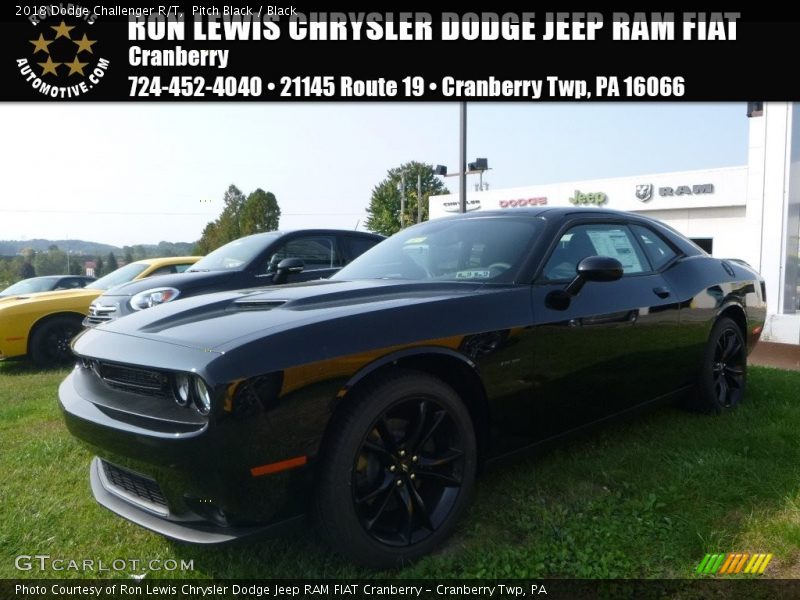 Pitch Black / Black 2018 Dodge Challenger R/T