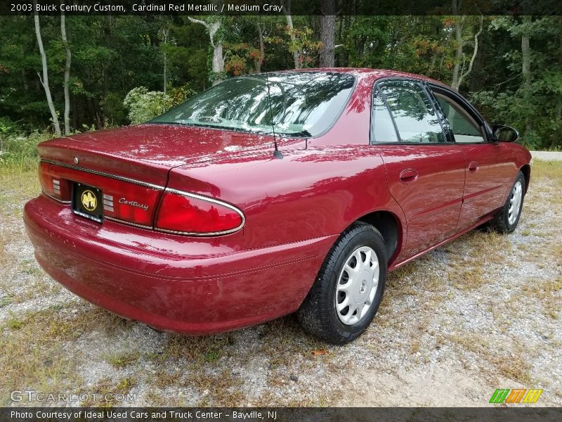 Cardinal Red Metallic / Medium Gray 2003 Buick Century Custom