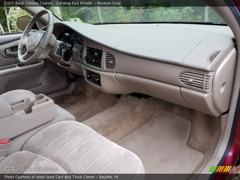 Cardinal Red Metallic / Medium Gray 2003 Buick Century Custom