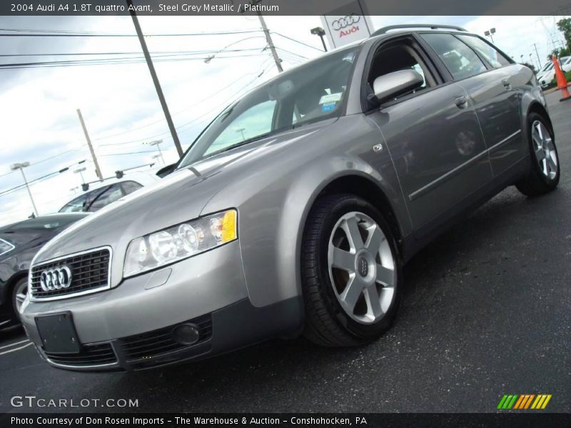 Steel Grey Metallic / Platinum 2004 Audi A4 1.8T quattro Avant
