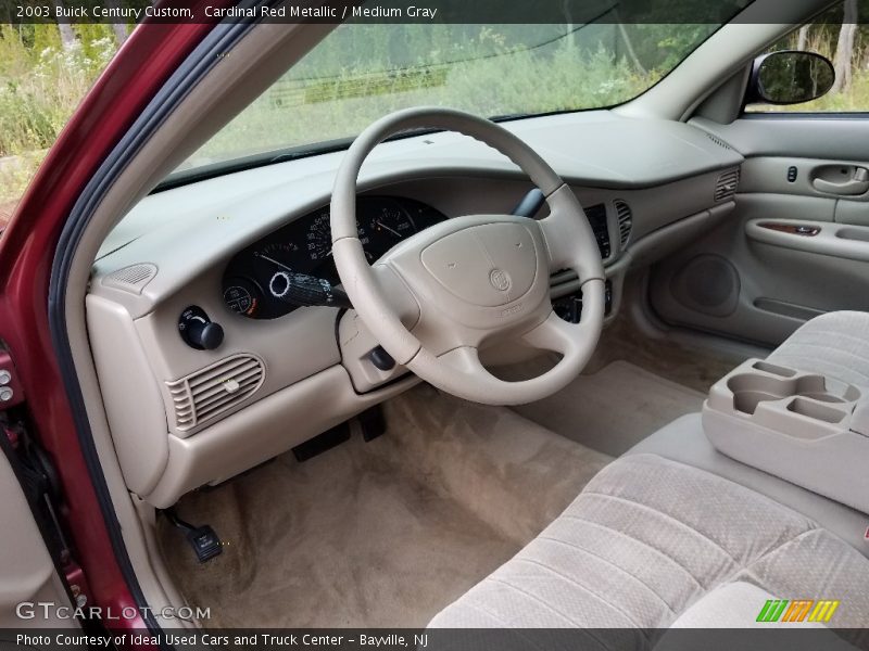 Cardinal Red Metallic / Medium Gray 2003 Buick Century Custom