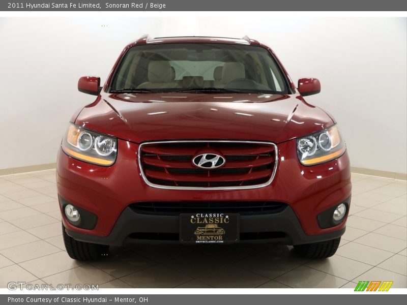 Sonoran Red / Beige 2011 Hyundai Santa Fe Limited