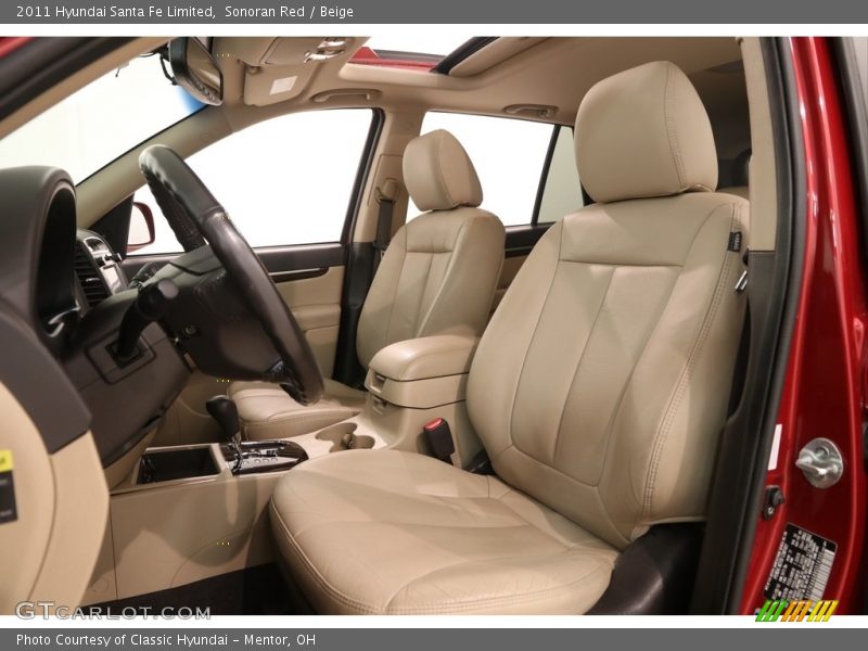 Sonoran Red / Beige 2011 Hyundai Santa Fe Limited