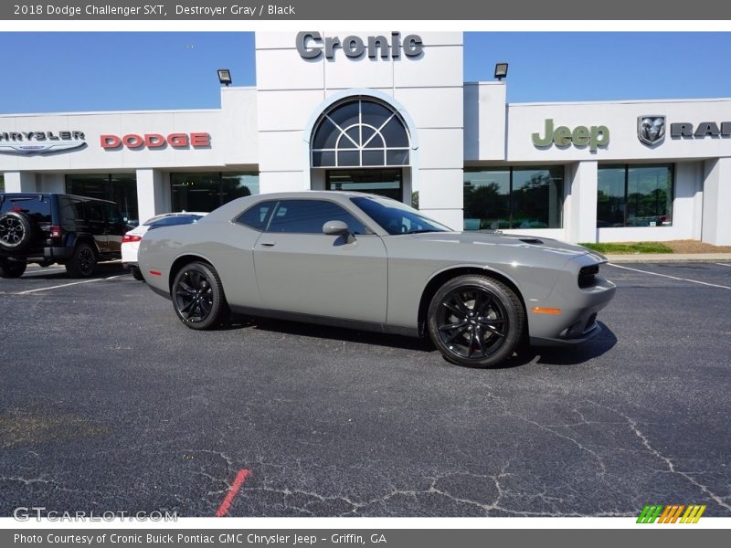 Destroyer Gray / Black 2018 Dodge Challenger SXT