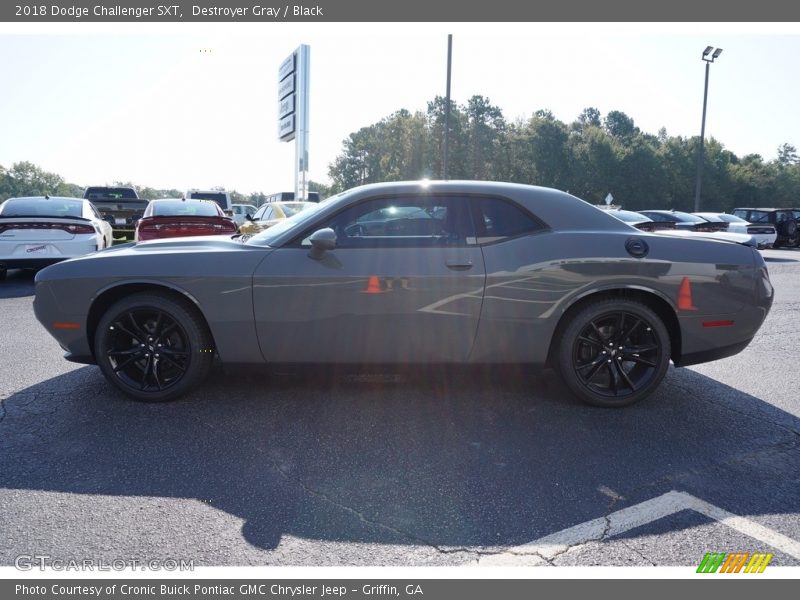 Destroyer Gray / Black 2018 Dodge Challenger SXT