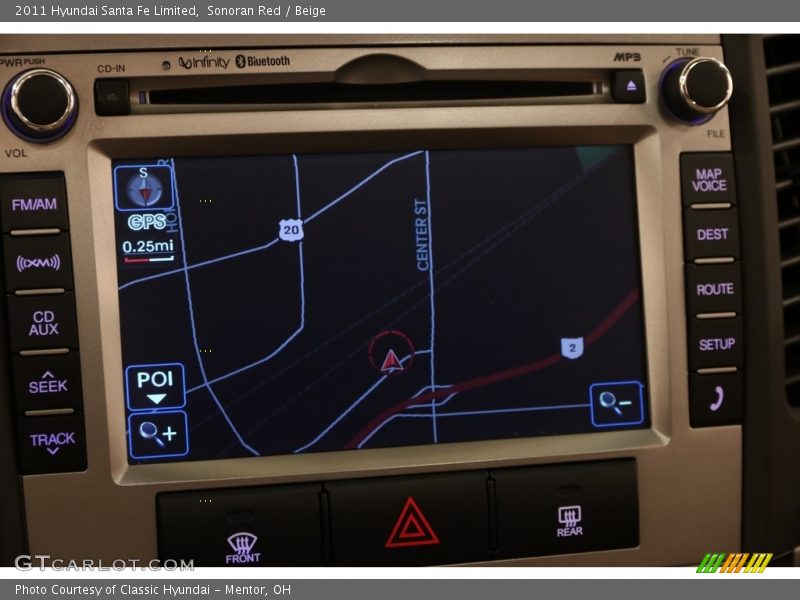 Sonoran Red / Beige 2011 Hyundai Santa Fe Limited