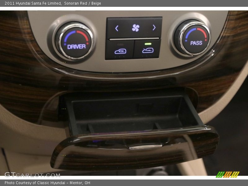 Sonoran Red / Beige 2011 Hyundai Santa Fe Limited