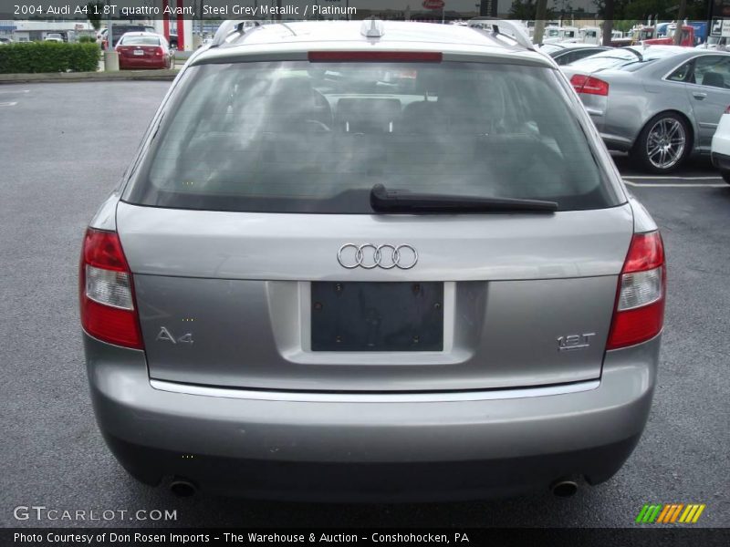 Steel Grey Metallic / Platinum 2004 Audi A4 1.8T quattro Avant