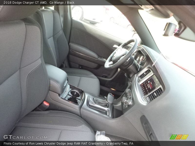 Go Mango / Black 2018 Dodge Charger GT AWD