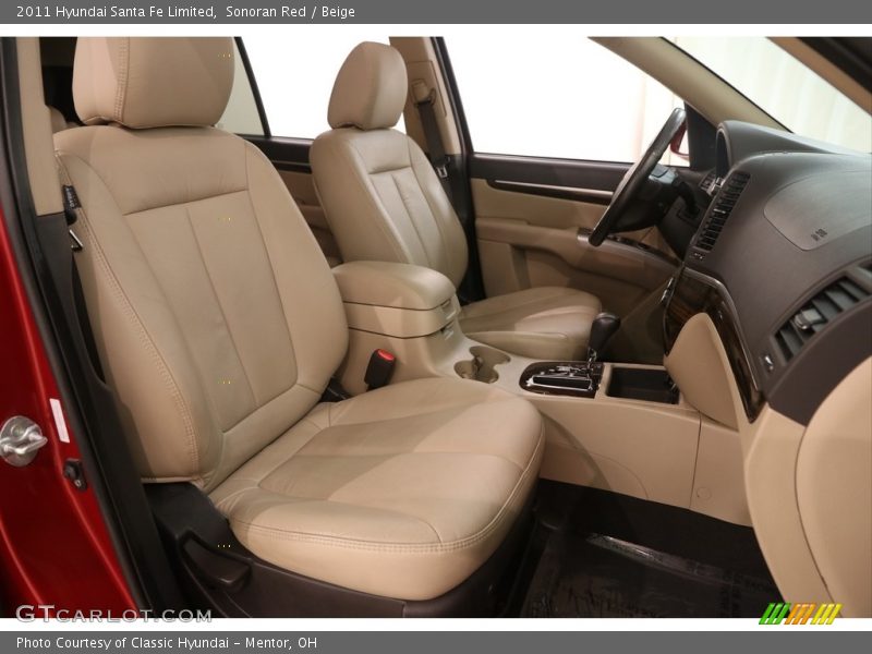 Sonoran Red / Beige 2011 Hyundai Santa Fe Limited