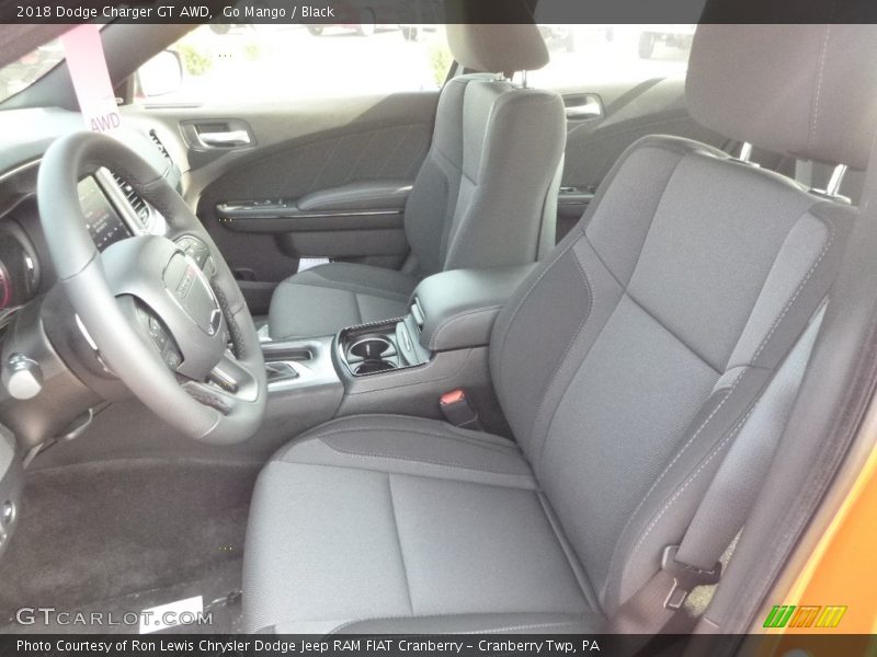 Go Mango / Black 2018 Dodge Charger GT AWD