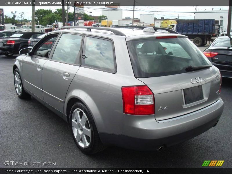 Steel Grey Metallic / Platinum 2004 Audi A4 1.8T quattro Avant