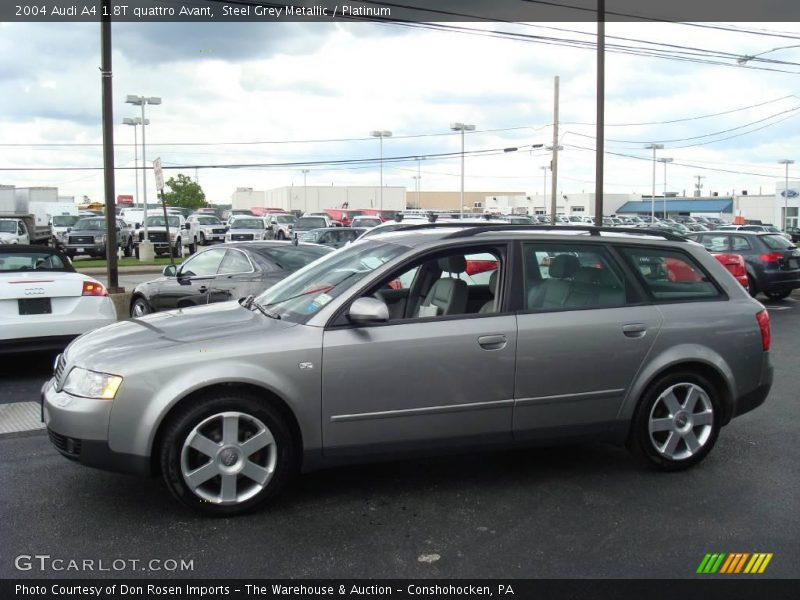 Steel Grey Metallic / Platinum 2004 Audi A4 1.8T quattro Avant