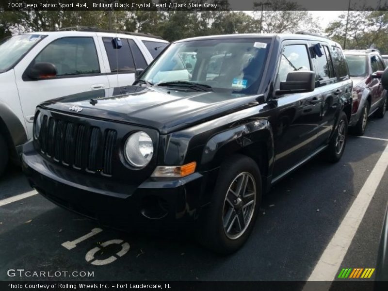 Brilliant Black Crystal Pearl / Dark Slate Gray 2008 Jeep Patriot Sport 4x4