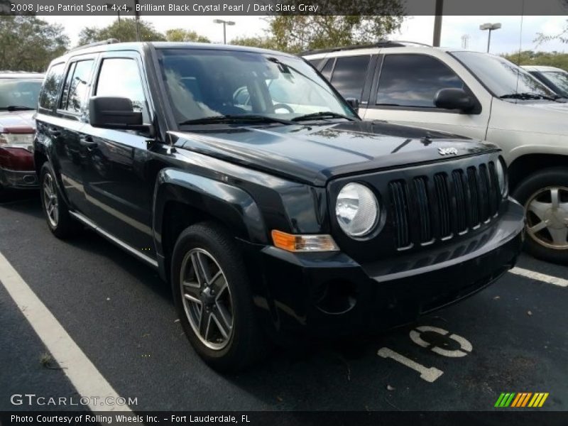 Brilliant Black Crystal Pearl / Dark Slate Gray 2008 Jeep Patriot Sport 4x4