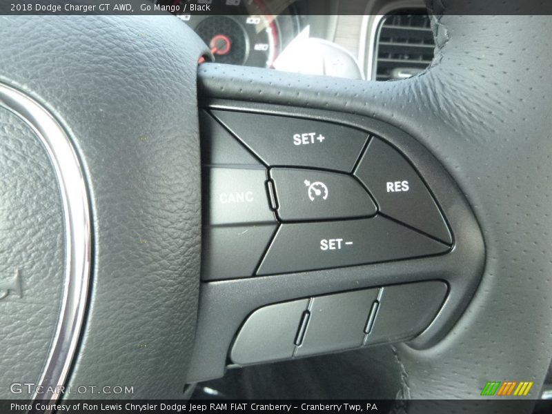 Go Mango / Black 2018 Dodge Charger GT AWD