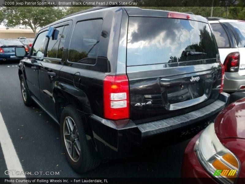 Brilliant Black Crystal Pearl / Dark Slate Gray 2008 Jeep Patriot Sport 4x4