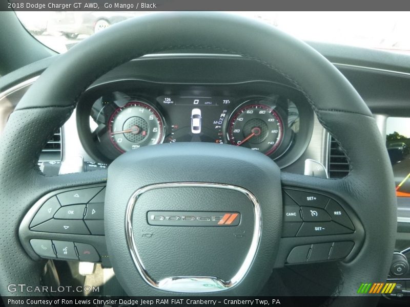 Go Mango / Black 2018 Dodge Charger GT AWD