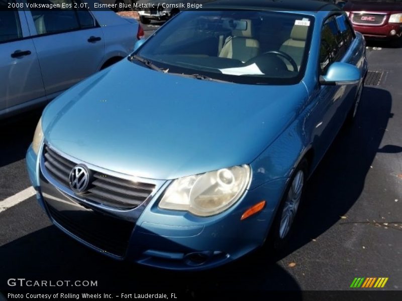 Eismeer Blue Metallic / Cornsilk Beige 2008 Volkswagen Eos 2.0T