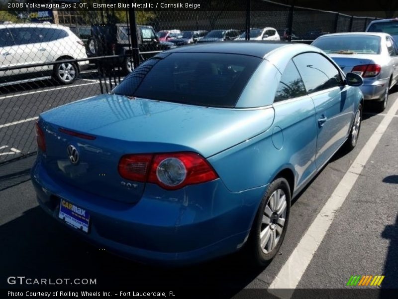 Eismeer Blue Metallic / Cornsilk Beige 2008 Volkswagen Eos 2.0T