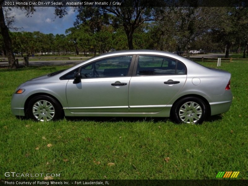 Alabaster Silver Metallic / Gray 2011 Honda Civic DX-VP Sedan