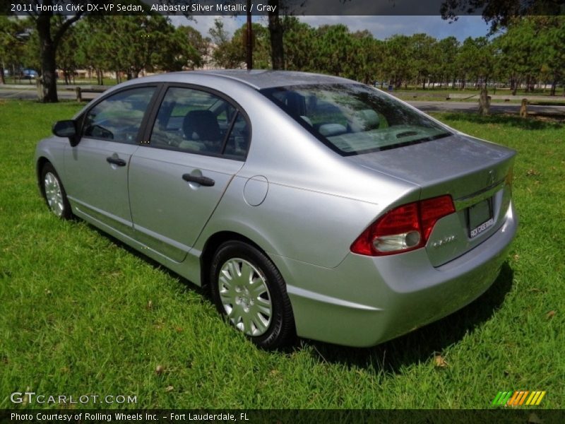 Alabaster Silver Metallic / Gray 2011 Honda Civic DX-VP Sedan