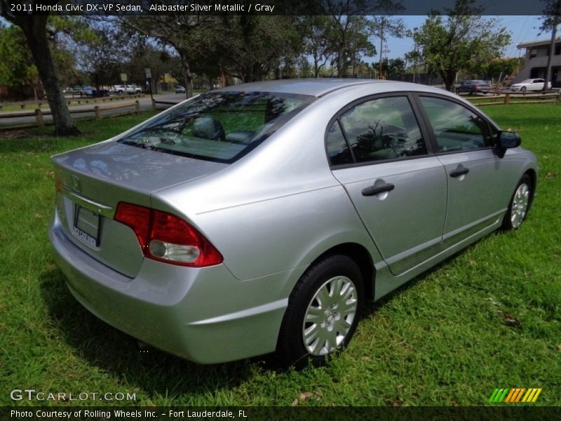 Alabaster Silver Metallic / Gray 2011 Honda Civic DX-VP Sedan