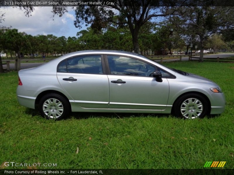 Alabaster Silver Metallic / Gray 2011 Honda Civic DX-VP Sedan
