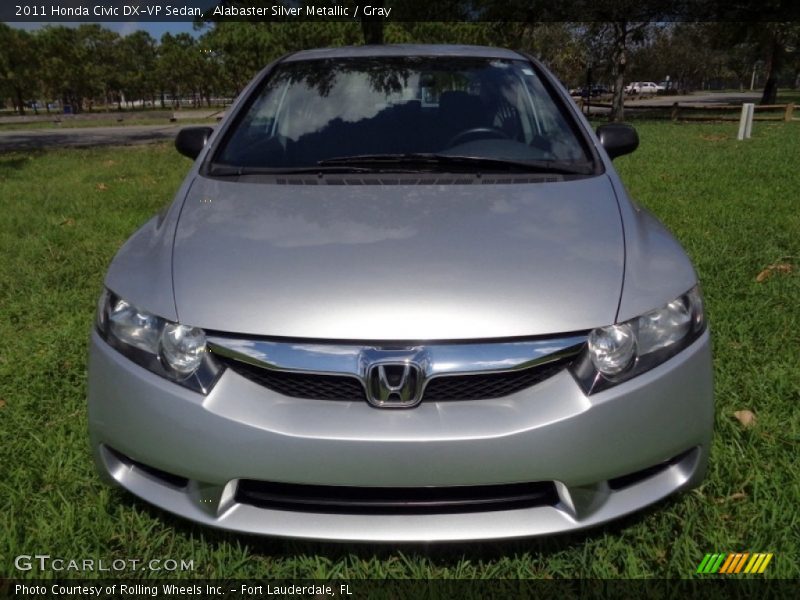 Alabaster Silver Metallic / Gray 2011 Honda Civic DX-VP Sedan