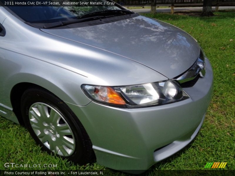 Alabaster Silver Metallic / Gray 2011 Honda Civic DX-VP Sedan