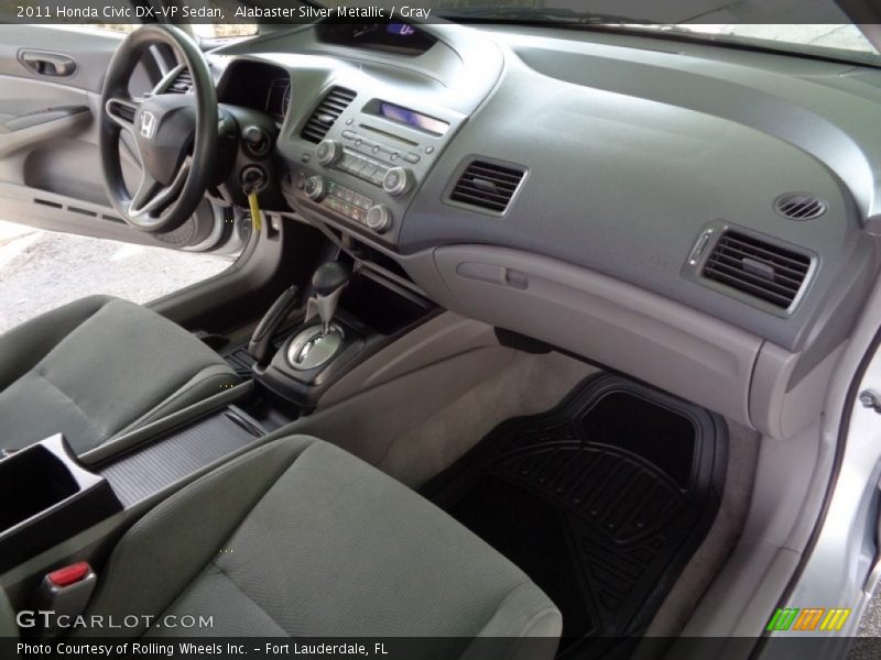 Alabaster Silver Metallic / Gray 2011 Honda Civic DX-VP Sedan