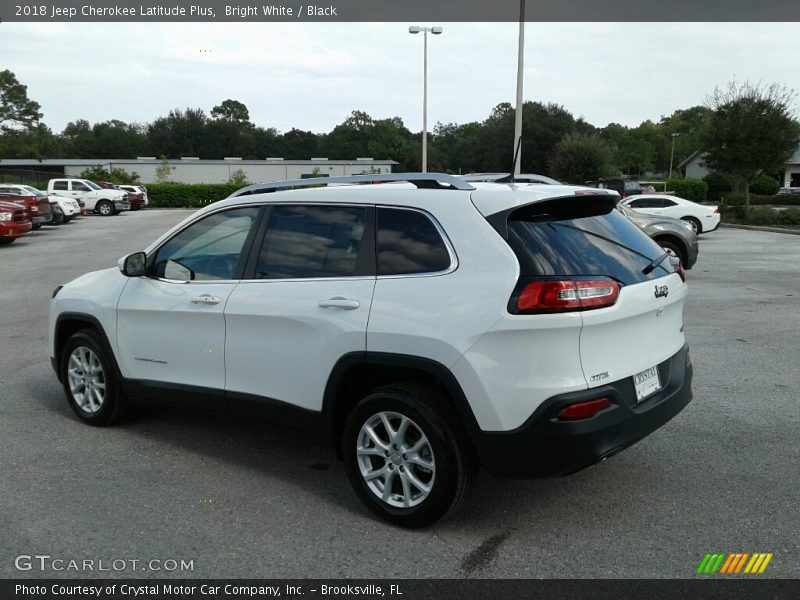 Bright White / Black 2018 Jeep Cherokee Latitude Plus
