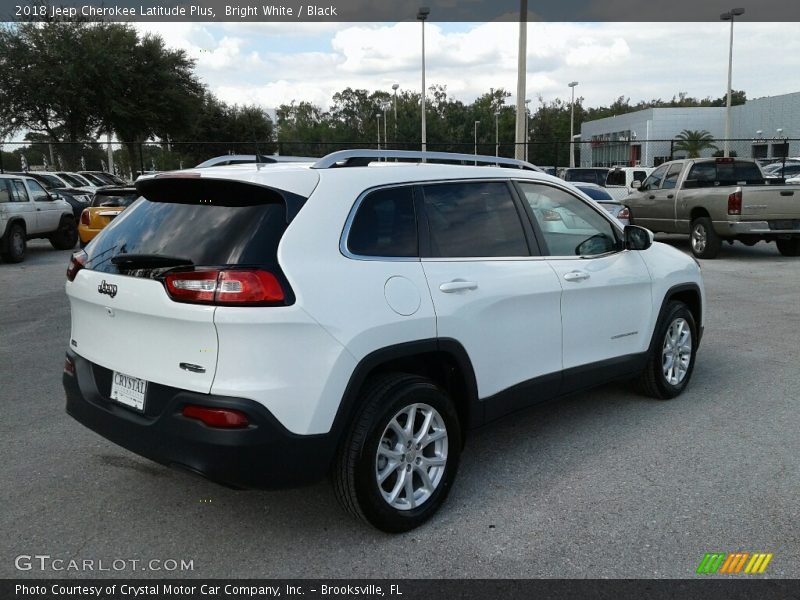 Bright White / Black 2018 Jeep Cherokee Latitude Plus
