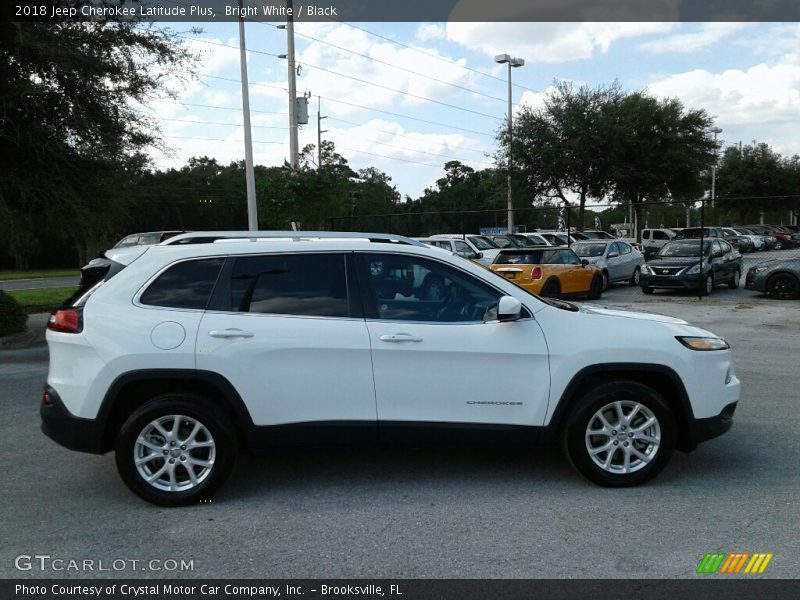 Bright White / Black 2018 Jeep Cherokee Latitude Plus