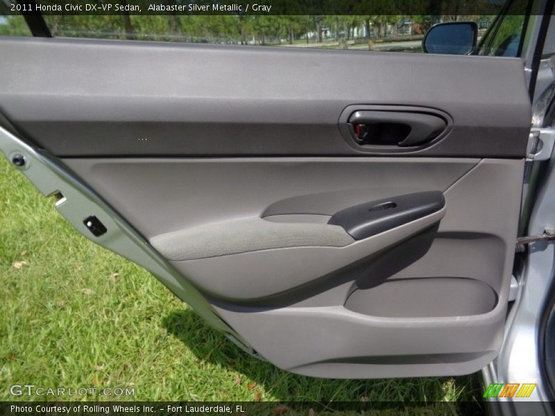 Alabaster Silver Metallic / Gray 2011 Honda Civic DX-VP Sedan