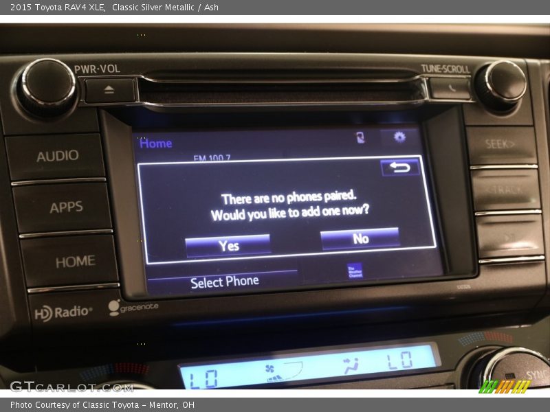 Classic Silver Metallic / Ash 2015 Toyota RAV4 XLE