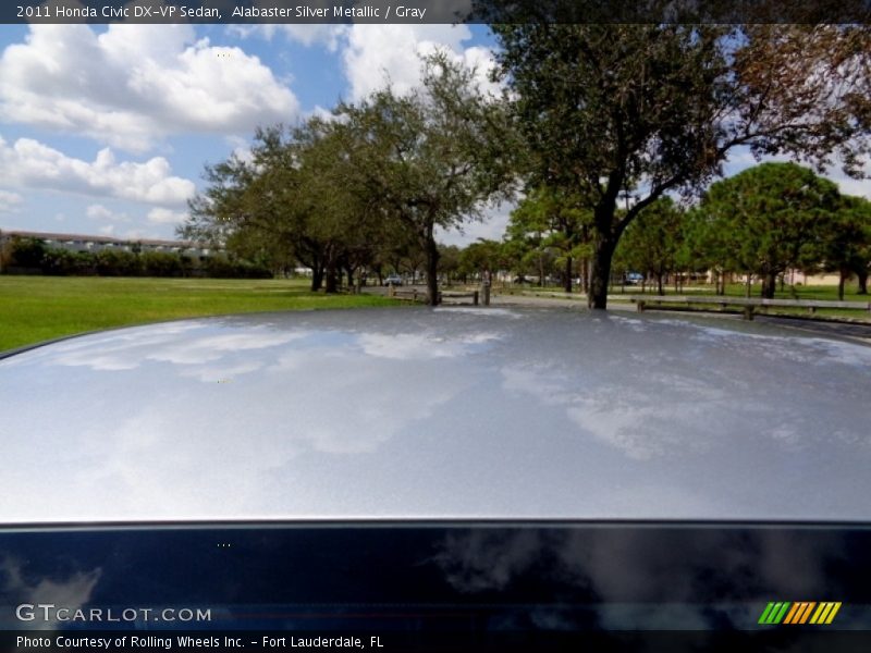 Alabaster Silver Metallic / Gray 2011 Honda Civic DX-VP Sedan