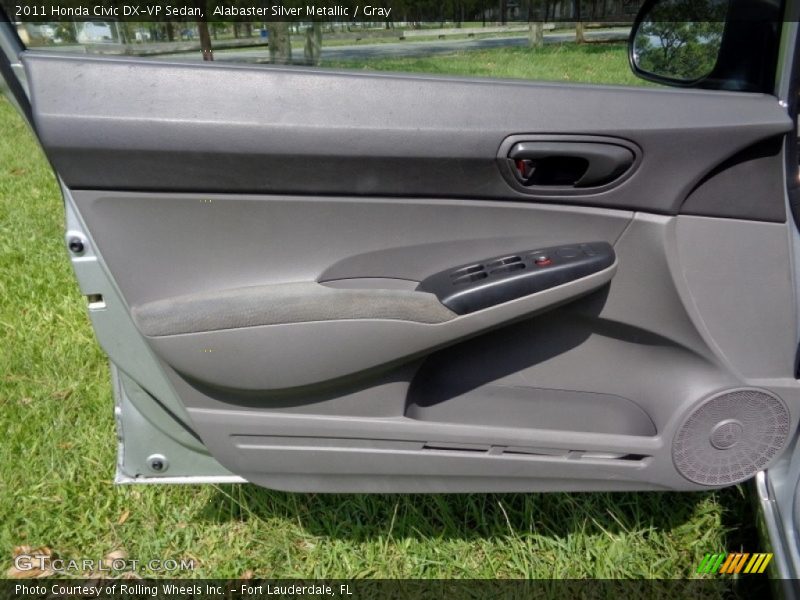 Alabaster Silver Metallic / Gray 2011 Honda Civic DX-VP Sedan