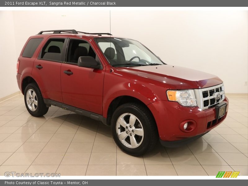 Sangria Red Metallic / Charcoal Black 2011 Ford Escape XLT