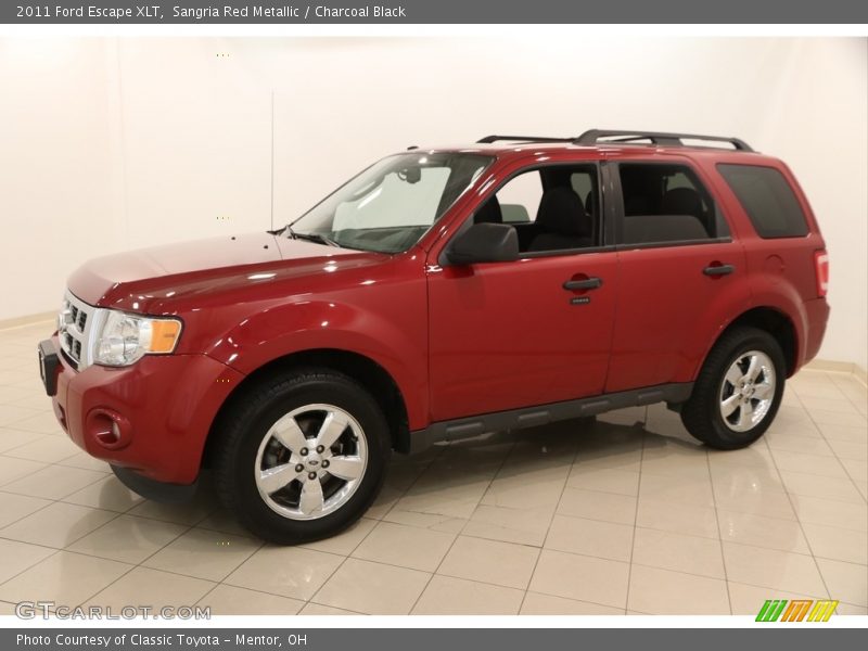 Sangria Red Metallic / Charcoal Black 2011 Ford Escape XLT
