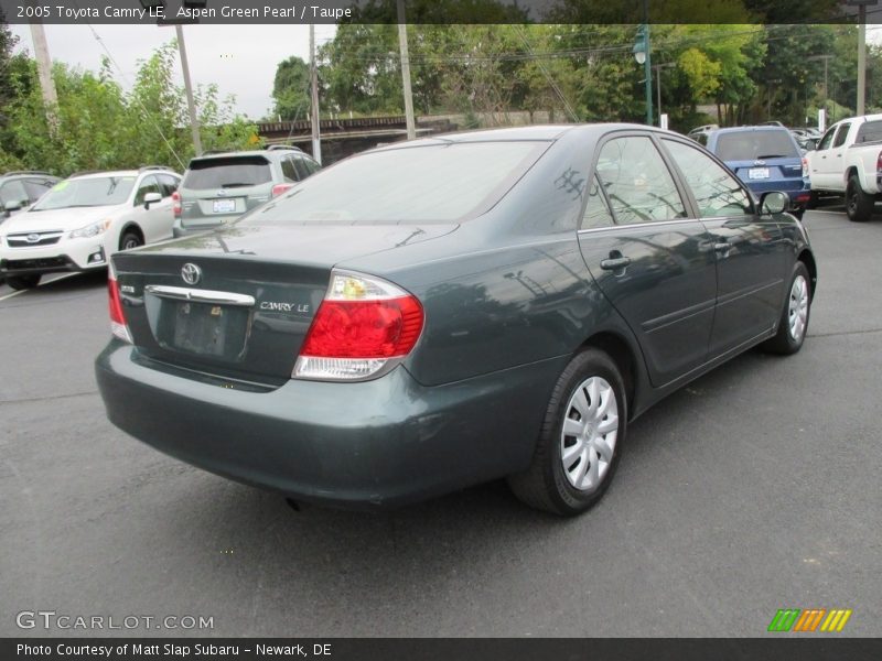 Aspen Green Pearl / Taupe 2005 Toyota Camry LE