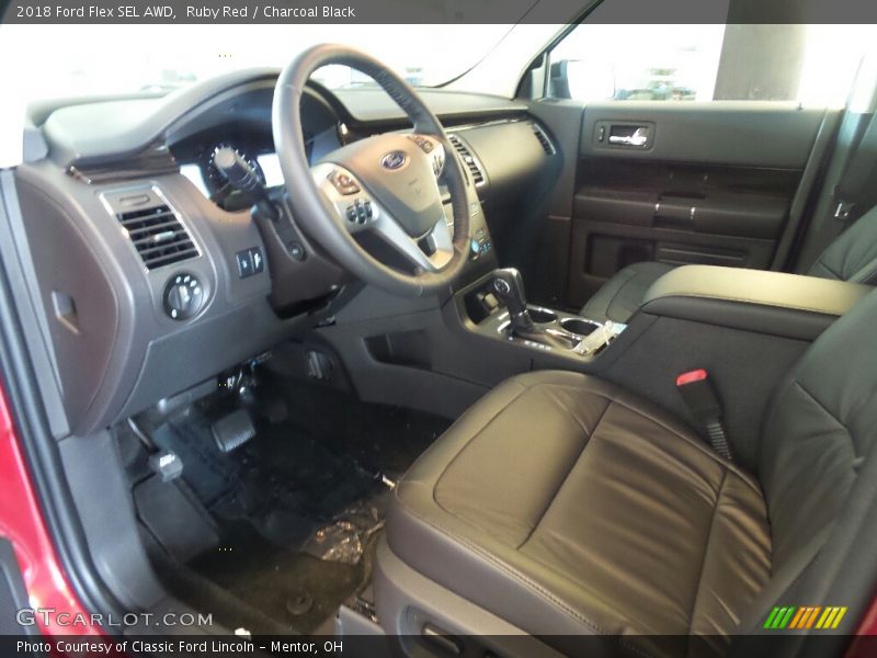 Ruby Red / Charcoal Black 2018 Ford Flex SEL AWD