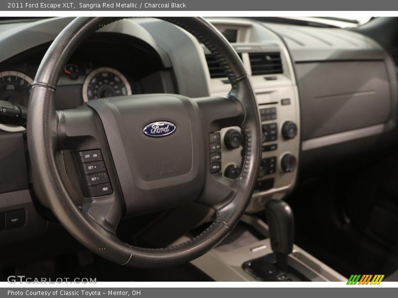 Sangria Red Metallic / Charcoal Black 2011 Ford Escape XLT