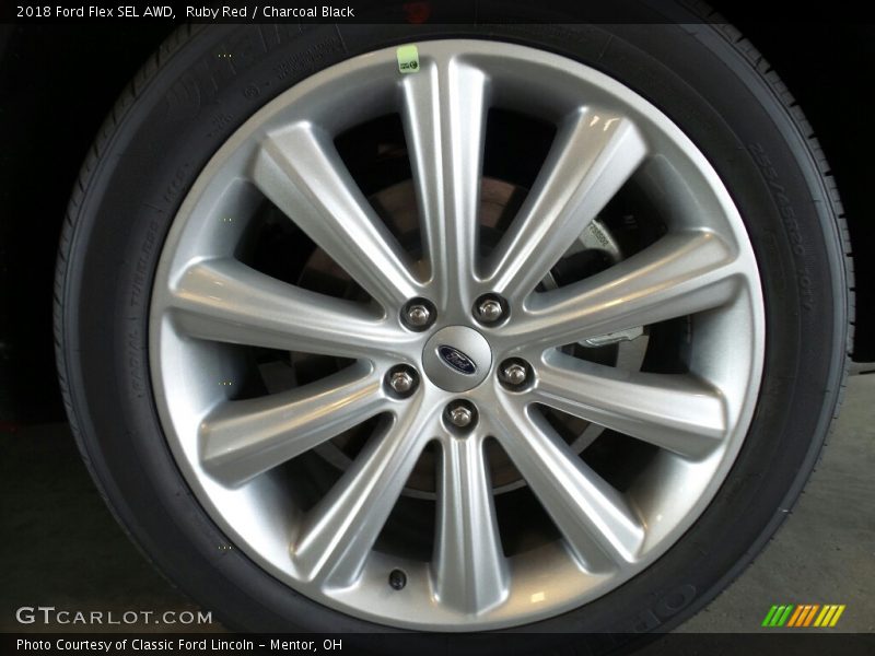 Ruby Red / Charcoal Black 2018 Ford Flex SEL AWD