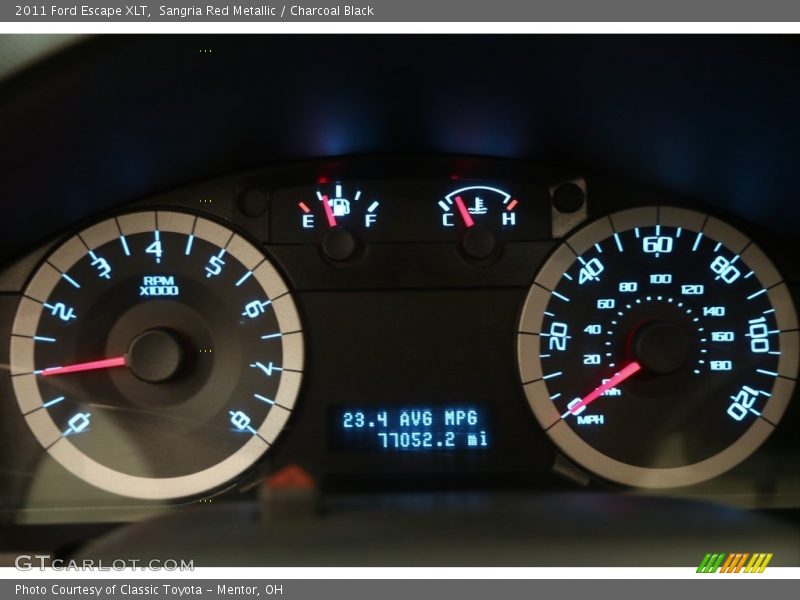 Sangria Red Metallic / Charcoal Black 2011 Ford Escape XLT