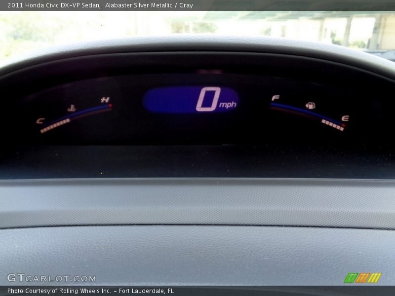 Alabaster Silver Metallic / Gray 2011 Honda Civic DX-VP Sedan