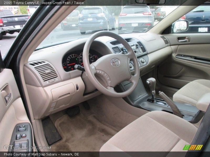 Aspen Green Pearl / Taupe 2005 Toyota Camry LE