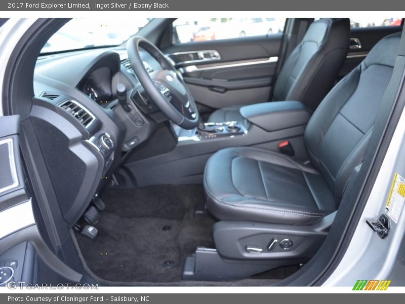 Ingot Silver / Ebony Black 2017 Ford Explorer Limited